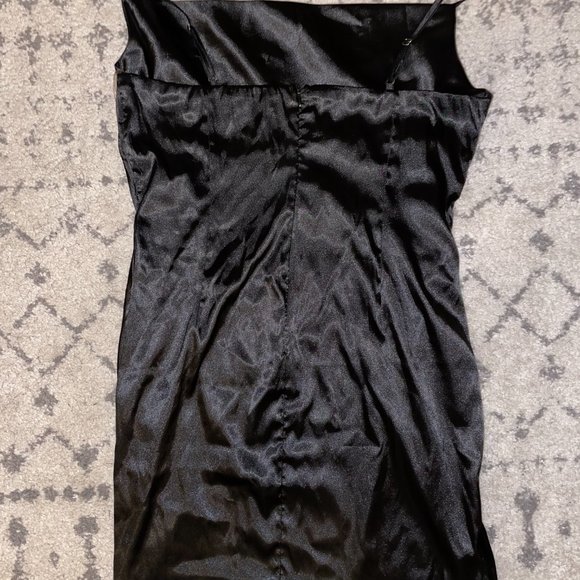 Black cowl neck slip dress - Picture 4 of 4